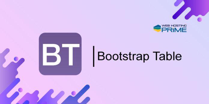 Bootstrap Table